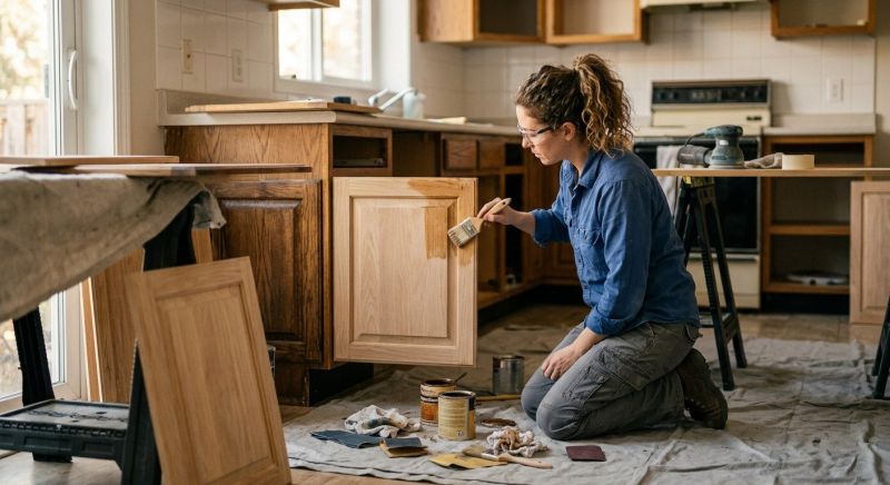 Kitchen Cabinet Refinishing in Terre Haute, IN