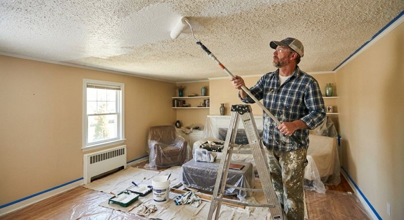 Stucco Ceiling Painting in Wilmington, NC