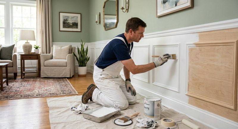 Wainscoting Painting in Wilmington, NC